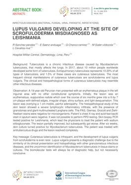 Lupus Vulgaris Developing at the Site of Scrofuloderma Misdiagnosed As Leishmania