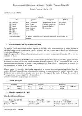 Regroupement Pédagogique : Alvimare – Cléville – Foucart - Ricarville