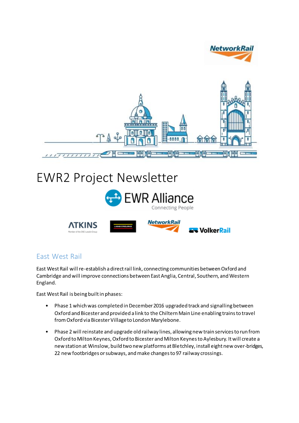 EWR2 Project Newsletter