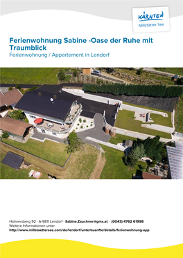 Ferienwohnung Sabine -Oase Der Ruhe Mit Traumblick in Lendorf