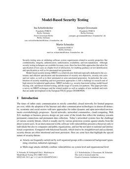 Model-Based Security Testing