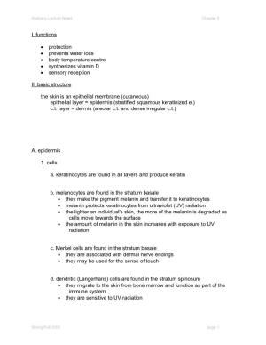 Chapter 5 Lecture Outline