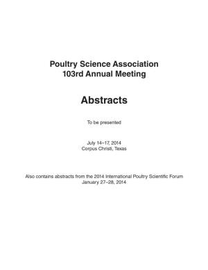 2014 Annual Meeting Abstracts