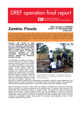 Zambia: Floods 12 May 2010