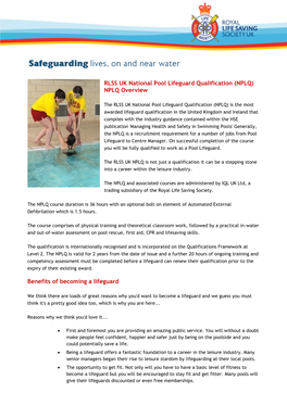 Pool Lifeguarding Qualifications