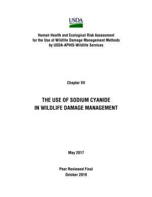 The Use of Sodium Cyanide in Wildlife Damage Management