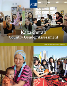 Kazakhstan Country Gender Assessment