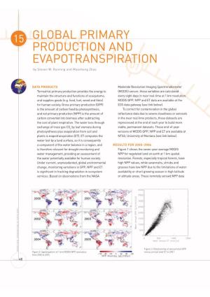 GLOBAL PRIMARY PRODUCTION and EVAPOTRANSPIRATION by Steven W