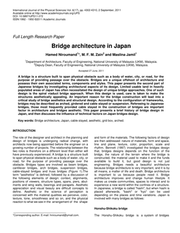 Bridge Architecture in Japan