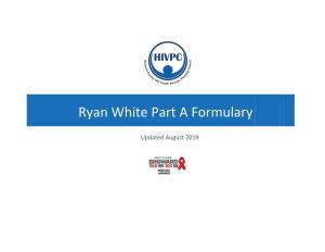 Ryan White Part a Formulary