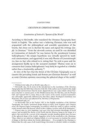 Creation in Christian Works Constantine of Antioch's