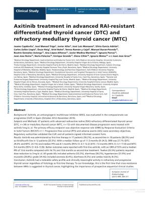 DTC) and Refractory Medullary Thyroid Cancer (MTC