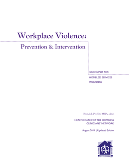 Workplace Violence: Prevention & Intervention