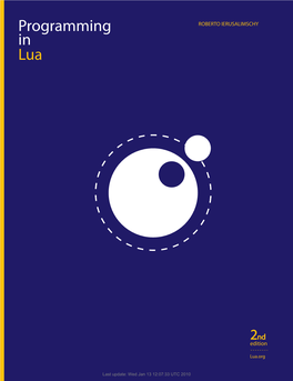 Programming in Lua, Second Edition by Roberto Ierusalimschy