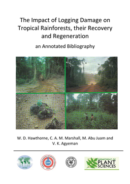 The Impact of Logging Damage on Tropical Rainforests, Their Recovery and Regeneration