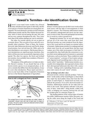 Termites—An Identification Guide