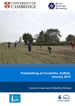 Fieldwalking at Covehithe, Suffolk, January 2015
