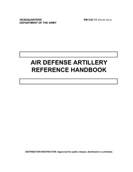 Air Defense Artillery Reference Handbook