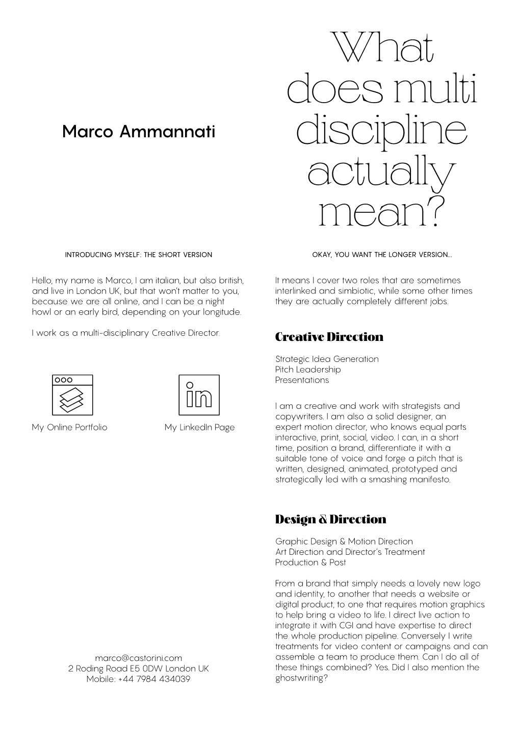 What Does Multi Discipline Actually Mean?