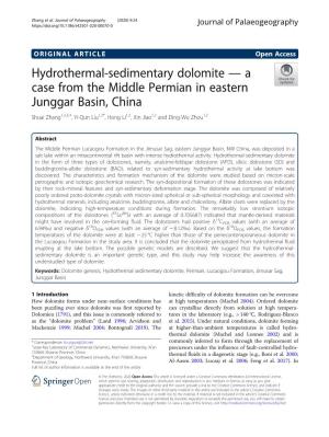 Hydrothermal-Sedimentary Dolomite