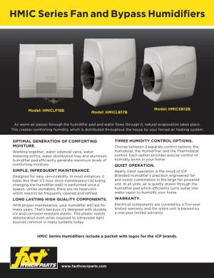 HMIC Series Fan and Bypass Humidifiers