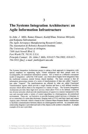 The Systems Integration Architecture: an Agile Information Infrastructure