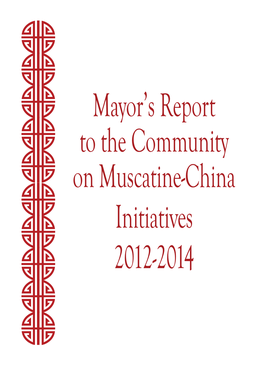 Mayor's Report to the Community on Muscatine
