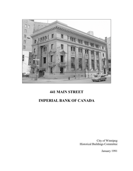 441 Main Street Imperial Bank of Canada