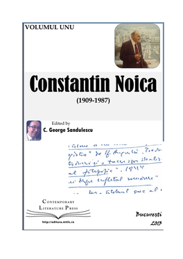 Constantin Noica (1909-1987)