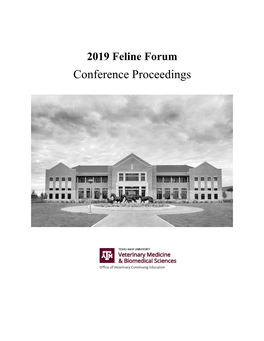 2019 Feline Forum Conference Proceedings