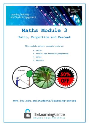 Maths Module 3 Ratio, Proportion and Percent