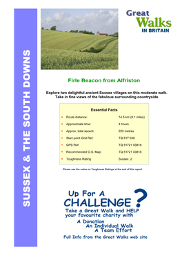 Firle Beacon from Alfriston