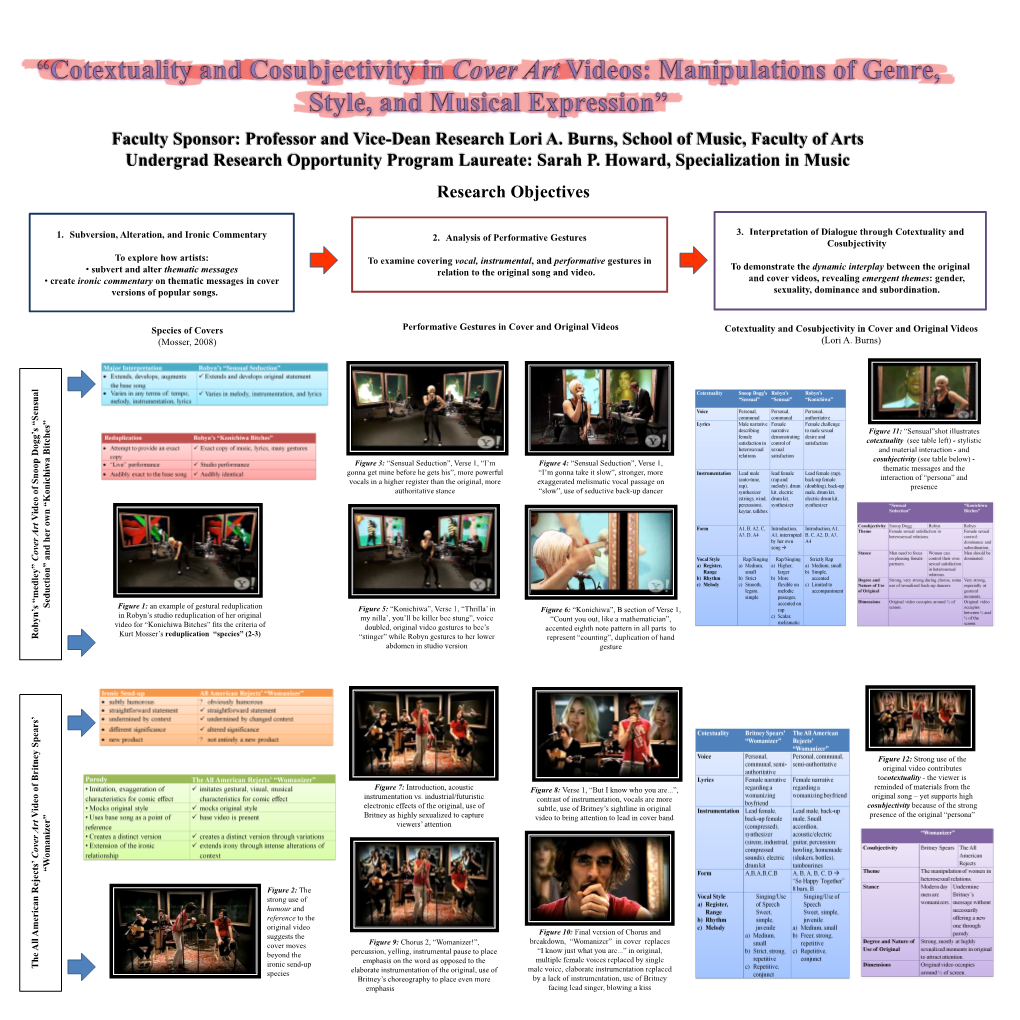 Sarah P. Howard, Specialization in Music Research Objectives