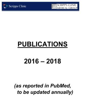 Publications 2016 – 2018