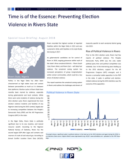 Preventing Election Violence in Rivers State