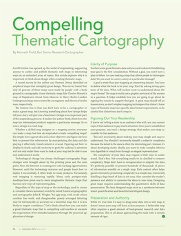 Compelling Thematic Cartography by Kenneth Field, Esri Senior Research Cartographer