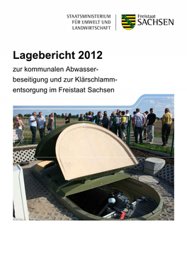 Lagebericht 2012 Zur Kommunalen Abwasser- Beseitigung Und Zur Klärschlamm