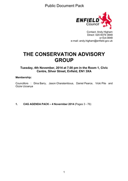 (Public Pack)Agenda Document for Conservation Advisory Group, 04