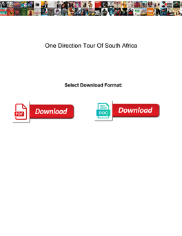 One Direction Tour of South Africa