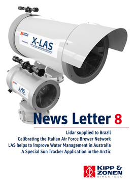 Lidar Supplied to Brazil Calibrating the Italian Air Force Brewer Network
