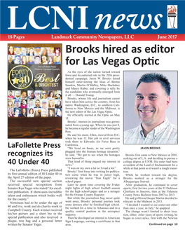 Brooks Hired As Editor for Las Vegas Opɵc