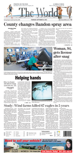 Helping Hands Paper Reported Wednesday