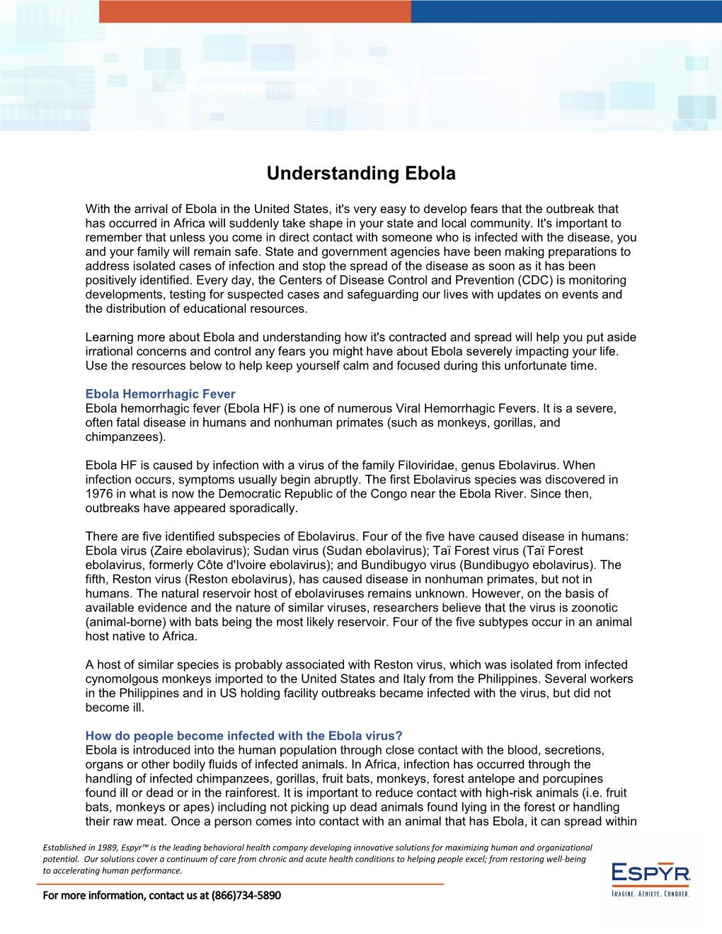 Understanding Ebola