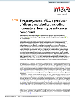 Streptomyces Sp. VN1, a Producer of Diverse Metabolites Including Non