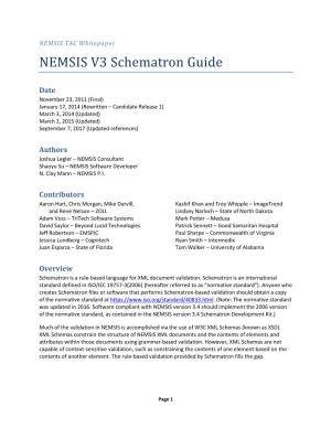 NEMSIS V3 Schematron Guide