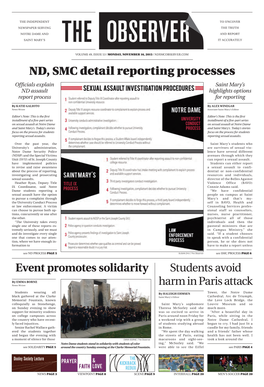 Nd, Smc Detail Reporting Processes Event Promotes Solidarity
