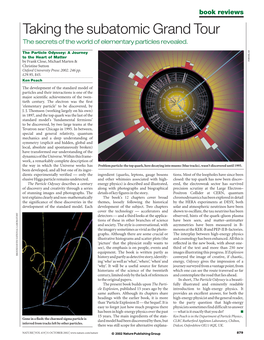 Taking the Subatomic Grand Tour the Secrets of the World of Elementary Particles Revealed