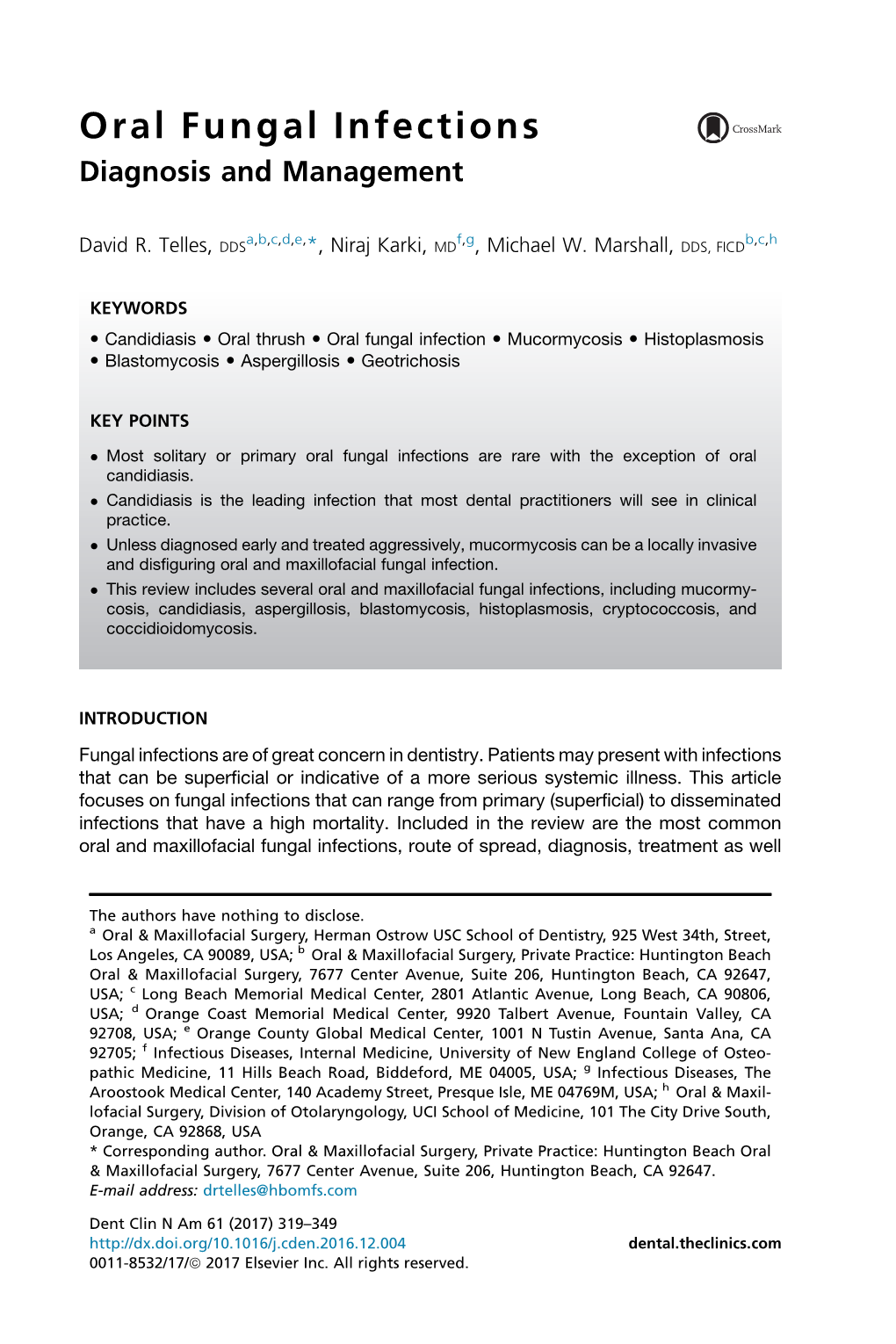 Oral Fungal Infections Diagnosis And Management Docslib 2730