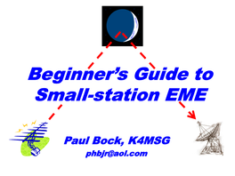 Beginner's Guide to Small-Station
