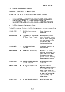 Planning Committee Agenda